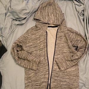 Old Navy Boy's Grey Hoodie Zipper Jacket Size 10-12